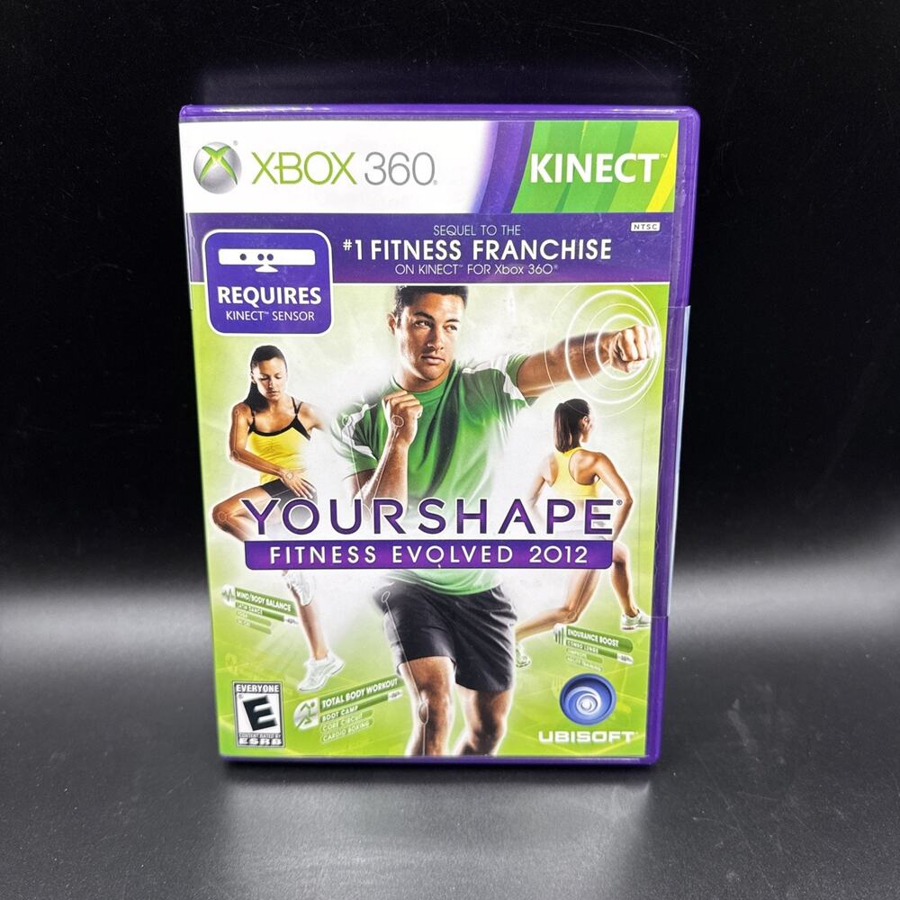 Kinect: Your Shape: Fitness Evolved 2012 (Microsoft Xbox 360) Complete W/ Manual
